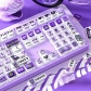 Motorcycle Rider 104+12 Clear PC+PBT Dye-subbed Pudding Jelly Keycaps Set ASA Profile Mechanical Keyboard